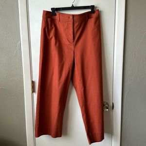Talbots Wide Leg Crop Chino size 10. Terra cotta color